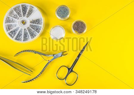 A Set Of Cosmetic Tools For Manicure And Pedicure