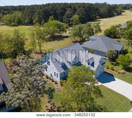 Beautiful two story home with golf course out the back door.