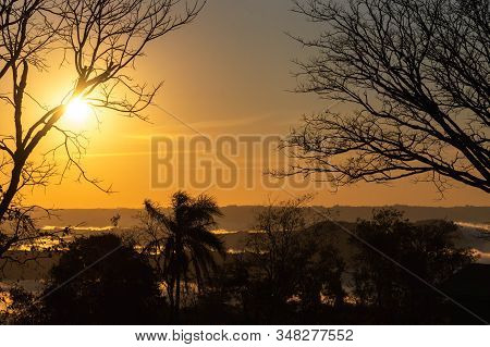 Early Morning In The Jaguari River Valley, Jaguari City, Rs, Brazil  10