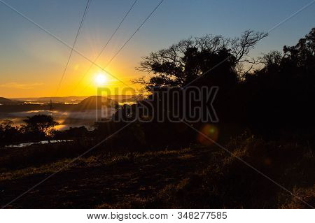 Early Morning In The Jaguari River Valley, Jaguari City, Rs, Brazil  06