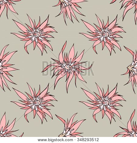 Seamless, Flower, Illustration, Pattern, Nature, Background, Floral, Vector, Texture, Leaf, Beauty, 