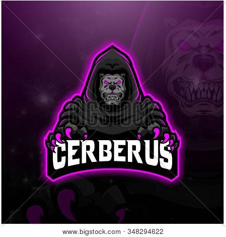 Cerberus Dog Of Esport Mascot Logo Design