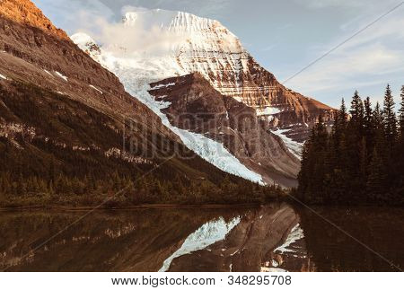 Beautiful Mount Robson in summer season, Canada