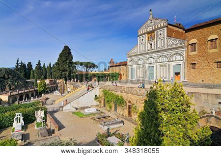 Church Of San Miniato In Florence, Tuscany, Italy.