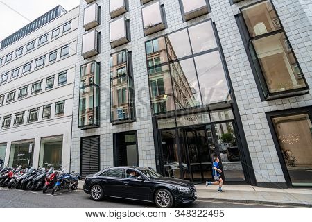 London - 2019: Modern Building At 24 Savile Row, Mayfair
