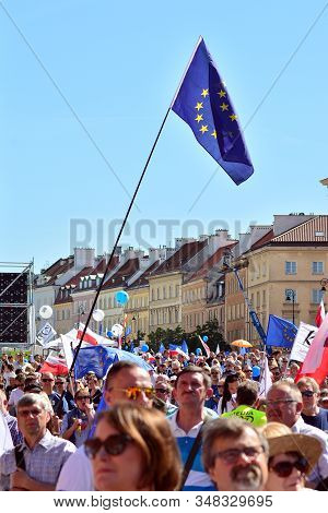 Warsaw.polans. 12 May 2018. Freedom March. Poles March To Denounce Government, Eroding Democracy