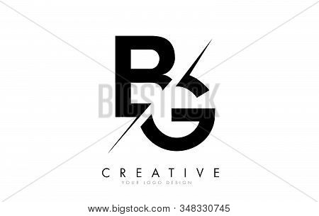 Bg B G Letter Logo Design With A Creative Cut. Creative Logo Design.