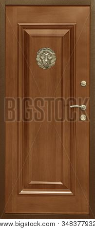 The Model Of The Entrance Metal Door (isolated)