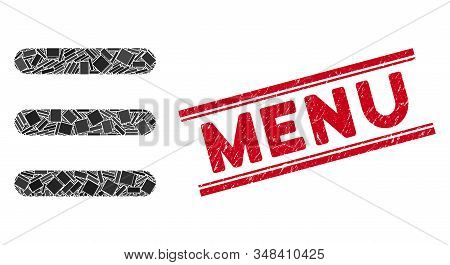 Mosaic Menu Items Vector & Photo (Free Trial) | Bigstock