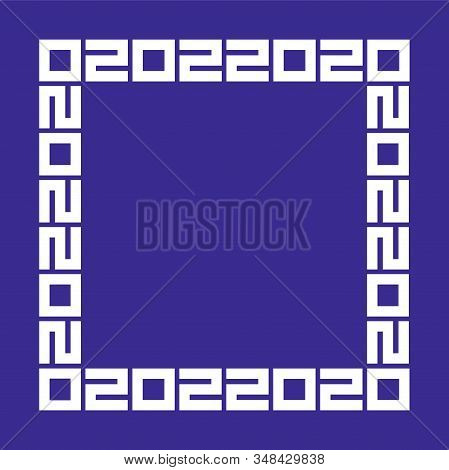 February 2. 2020. 02022020 Palindrome Vector Illustration The Magic Of Numbers