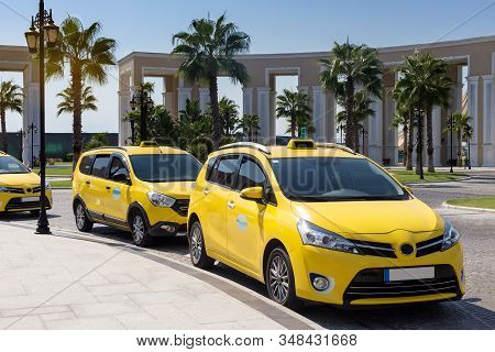 Taxi Stand In The Southern Resort Town.