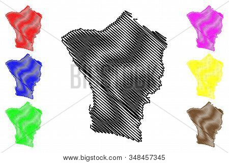 Erongo Region (regions Of Namibia, Republic Of Namibia) Map Vector Illustration, Scribble Sketch Ero