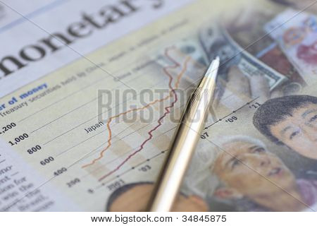 Pen And Newspaper (the Nikkei)
