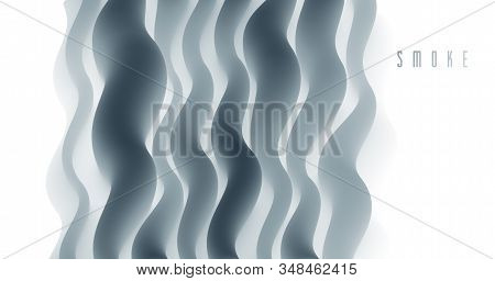 Gradient Fluid Vector Abstract Shape, 3d Color Abstract Background In Modern Trendy Style, Dynamic D