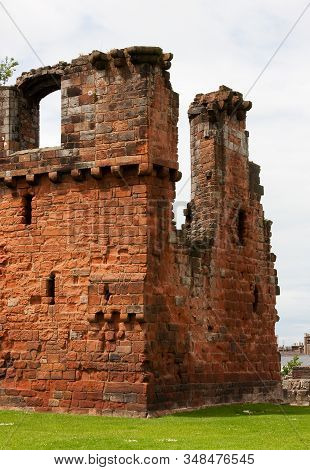 Penrith Castle.  The Castle Is Situated In A Public Park In Penrith, Cumbria, Northern England And W