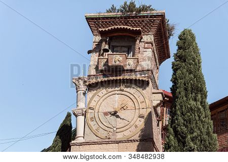Tbilisi, Georgia, October 14, 2019 : Rezo Gabriadze Marionette Theater On Ioane Shavteli St In Tbili