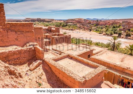 Fortified Village And Clay Houses Of An Ancient Settlement, Ait Benhaddou, Morocco