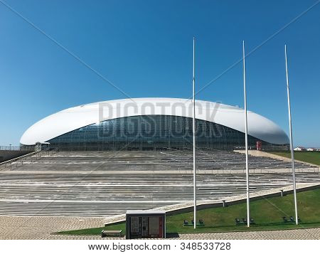 Sochi/russia - August 2019: «shayba» Arena In Olympic Park