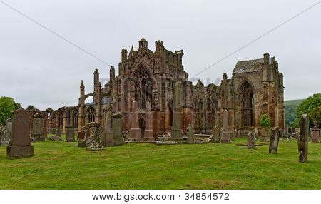 Ruinerne af Melrose Abbey
