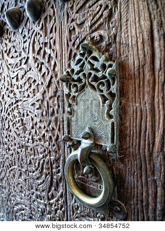 Trædør med Doorhandle