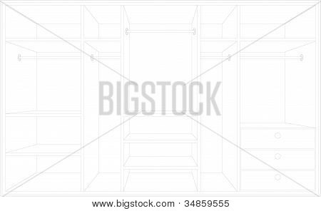 Drawing Wardrobe. Vector & Photo (Free Trial) | Bigstock