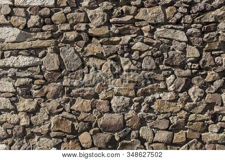 Volcanic Rocks Texture Background, Banner With Irregular Pattern, Background Detail Of  Volcanic Sto