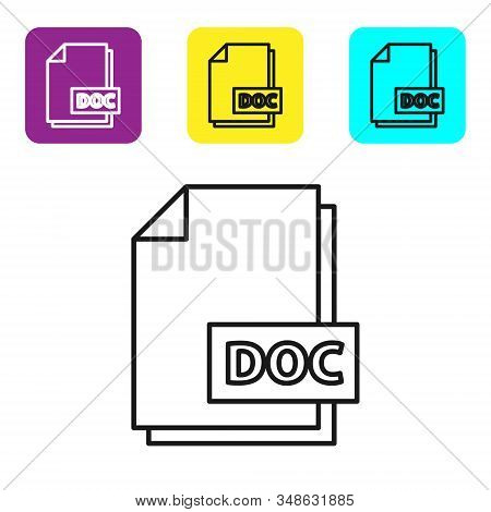 Black Line Doc File Vector & Photo (Free Trial) | Bigstock