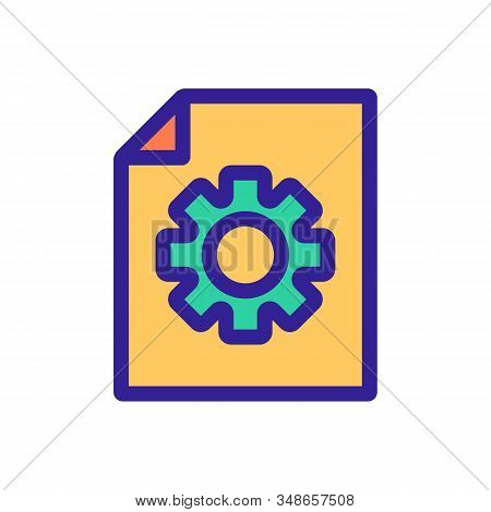 Instruction To Apply The Vector Icon. A Thin Line Sign. Isolated Contour Symbol Illustration