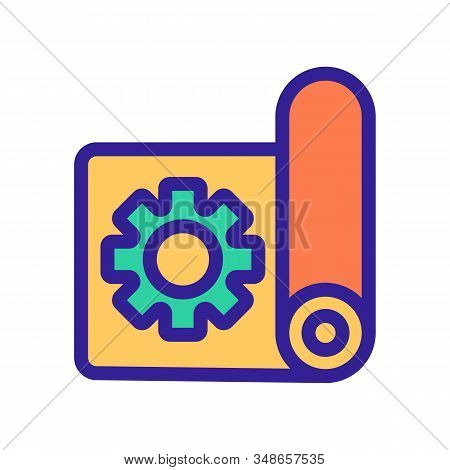 Instruction To Apply The Vector Icon. A Thin Line Sign. Isolated Contour Symbol Illustration