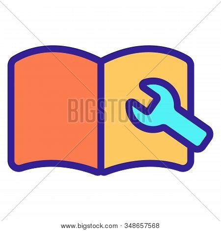Instruction To Apply The Vector Icon. A Thin Line Sign. Isolated Contour Symbol Illustration