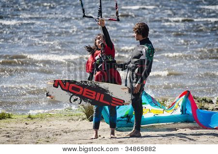 ผู้เข้าร่วมชิงแชมป์แห่งชาติ Kitesurf โปรตุเกส 2012
