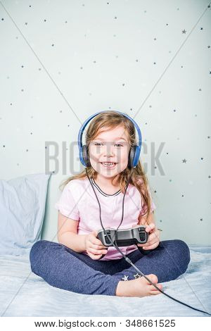 Kids Gaming Video Games Concept