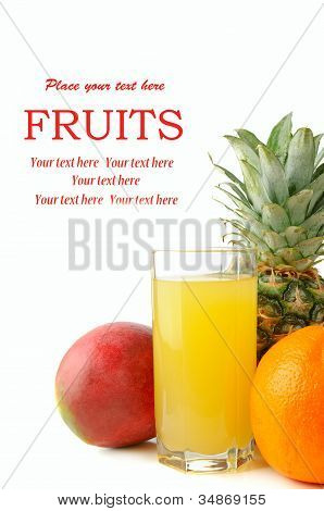 jus et fruits tropicaux frais