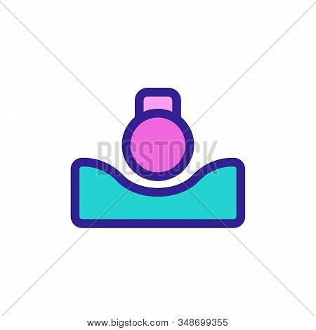 Elastic Material Icon Vector. A Thin Line Sign. Isolated Contour Symbol Illustration