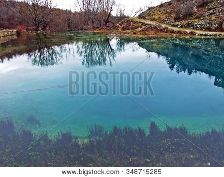 The Source Of The Cetina River Or Glavas Wellspring, Croatia