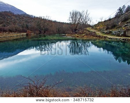 The Source Of The Cetina River Or Glavas Wellspring, Croatia