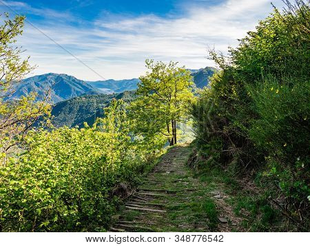 Hiking Trail In Val Grande National Park, Piedmont, Italy