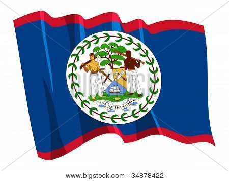 Belize zászlaja