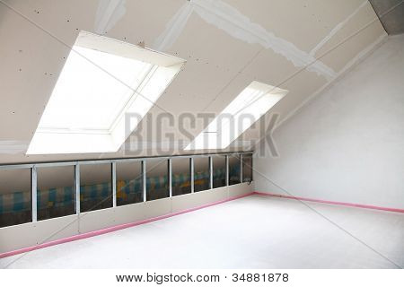 Renovering - tomt rum under opførelse