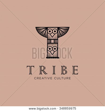 The Tribe Logo Design Vector Stock Illustration .