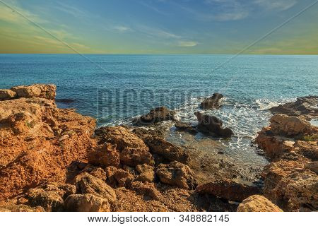 Beach In The Sierra De Irta De Alcocebre On The Costa Azahar