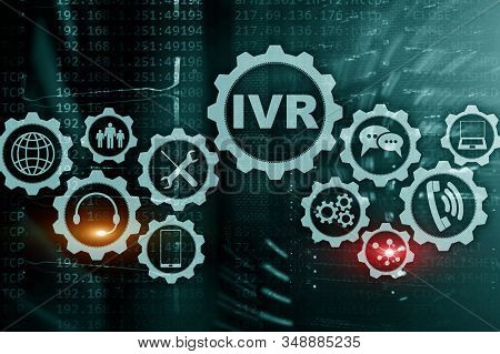 Ivr Interactive Voice Response. Call Center Business Concept.