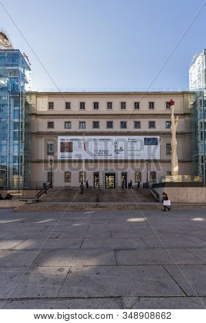 Madrid, Spain - January 22, 2018: Reina Sofia National Art Center Museum (museo Nacional Centro De A