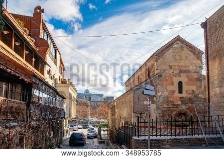 The Anchiskhati Basilica In The Tbilisi City In Georgia
