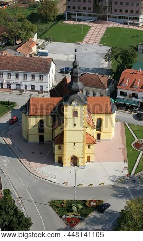 ZLATAR, CROATIA - JUNE 19, 2011: Church of the Assumption of the Virgin Mary in Zlatar, Croatia