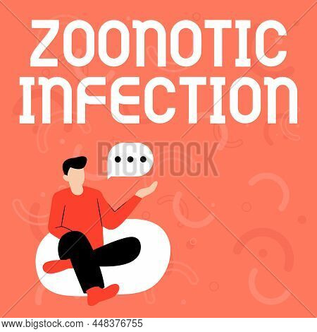 Hand Writing Sign Zoonotic Infection. Business Overview Zoonotic Infection Illustration Of Businessm