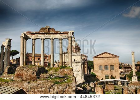 Roman Forum In Rome