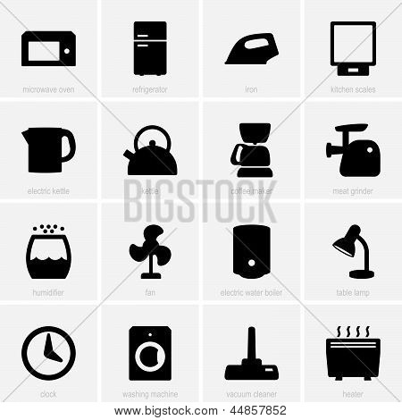 Haushaltsgeräte-Symbole