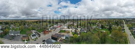 Burford, Ontario/canada- June 7: An Aerial Panorama Of Burford, Ontario, Canada Downtown, Editorial 