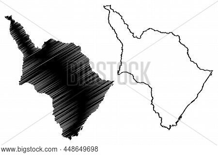 Mazagao Municipality (amapa State, Municipalities Of Brazil, Federative Republic Of Brazil) Map Vect